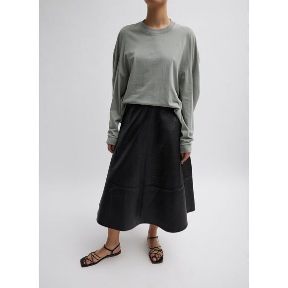 Tibi Dresses & Skirts - Tibi Lamb Leather Midi Length Skirt w/ Tags